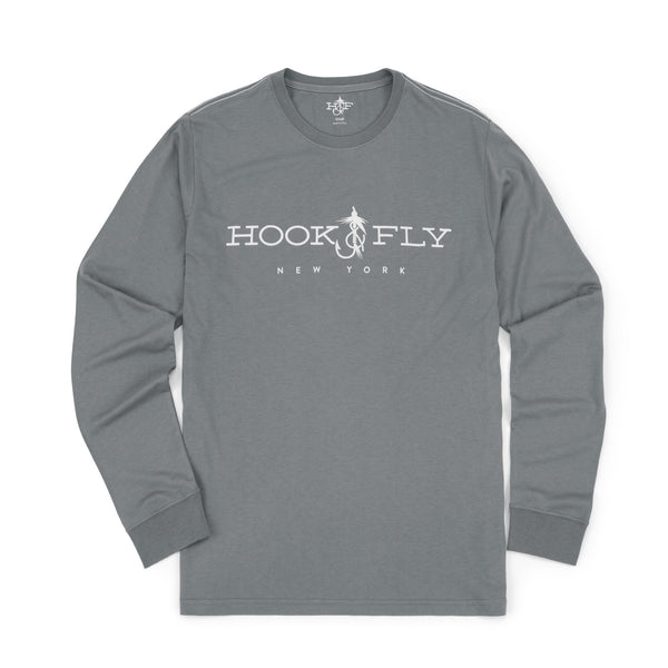 H&F Bamboo Long Sleeve (Slate Grey) – Hook & Fly Apparel