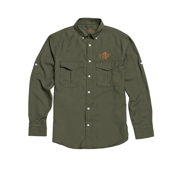H&F High Performance Button Down Shirt (Olive)